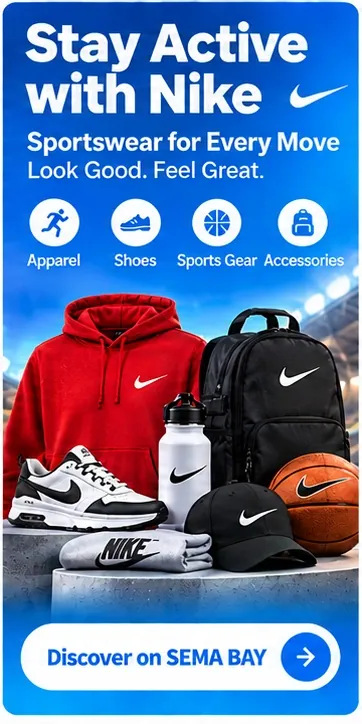 Sportswear and accessories — Discover on SEMA BAY
