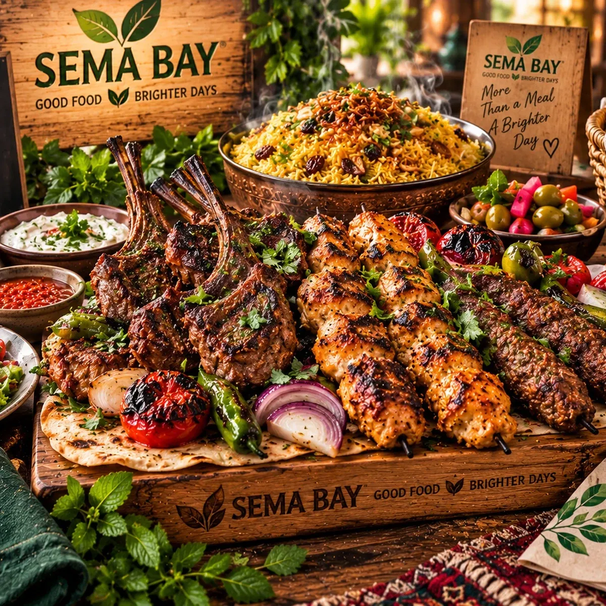 SEMA BAY mixed grilled meat feast