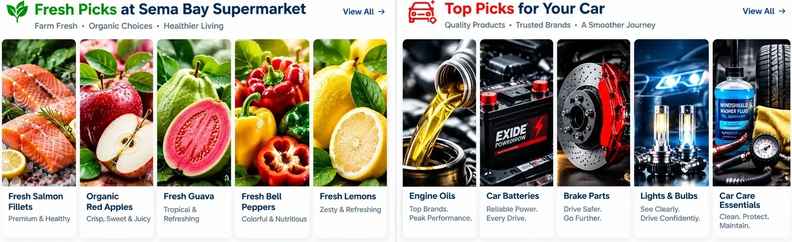 Fresh Picks at Sema Bay Supermarket and Top Picks for Your Car