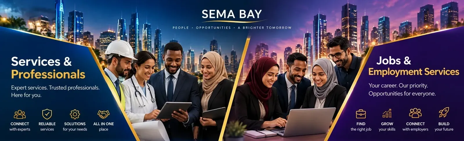 SEMA BAY Services and Professionals with Jobs and Employment Services