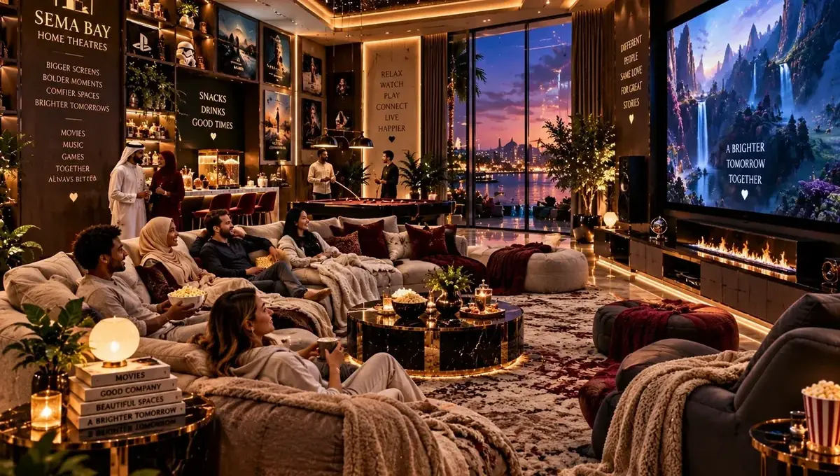 Luxury home theatre and relaxed entertainment area