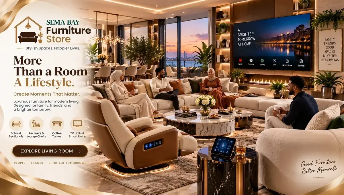 Elegant social living room for family and friends