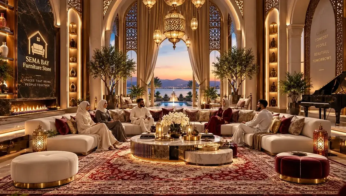 Grand luxury majlis seating room